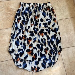 Colorful leopard skirt